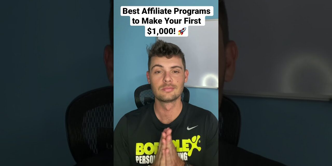 Best Affiliate Marketing Programs to Make $1,000 for Beginners 2021