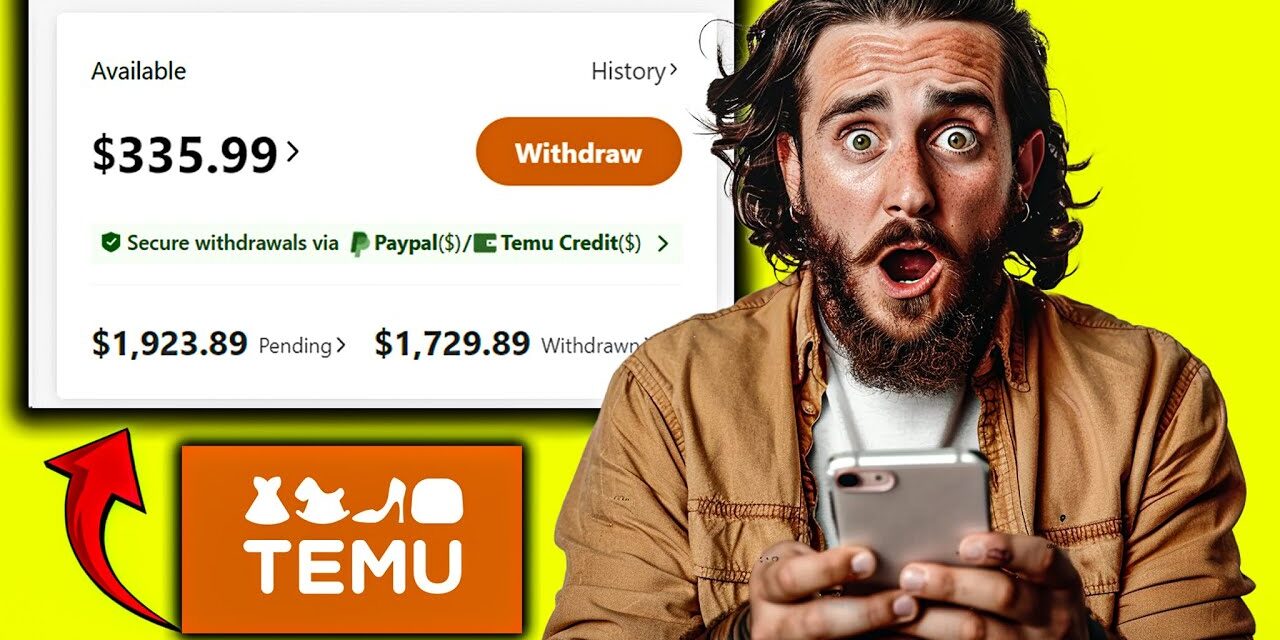 How I Made $3,989 My FIRST Month With The TEMU Affiliate Program