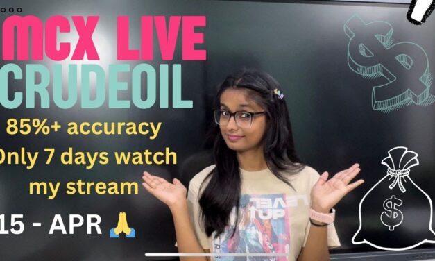15 APR | MCX Live Trading | Crude Oil Live Trading  | Commodity Trading Live Stock Market Live #mcx