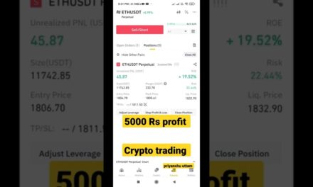 5000 rs profit in crypto trading in 10 mins #cryptotrading