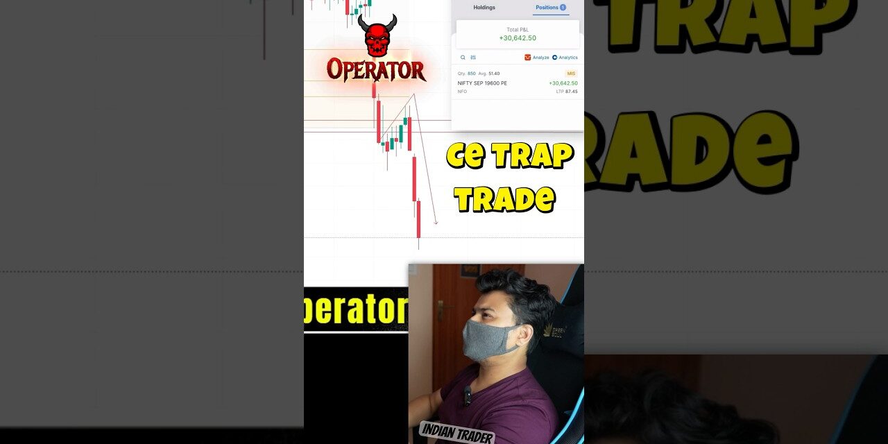 Advance Operator Strategy Ce Trap Trade #stockmarket #intradaylivetrade #reels #viral #livetrade