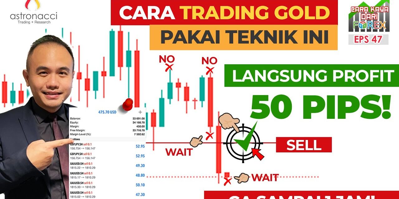 CKDF EP47 : CARA TRADING GOLD PAKE TEKNIK SUPPORT RESISTANCE | GA SAMPE 1 JAM PROFIT 50 PIPS