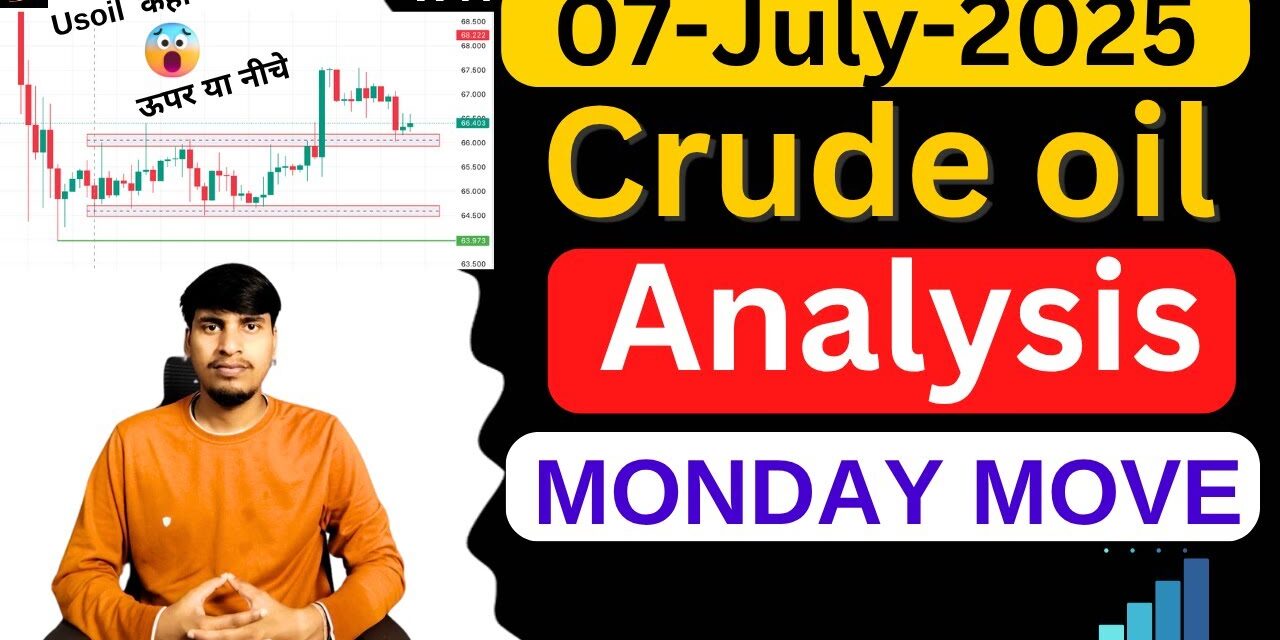 crude oil analysis for Monday | Crudeoil price prediction | oil price forecast|mcx crude oil trading