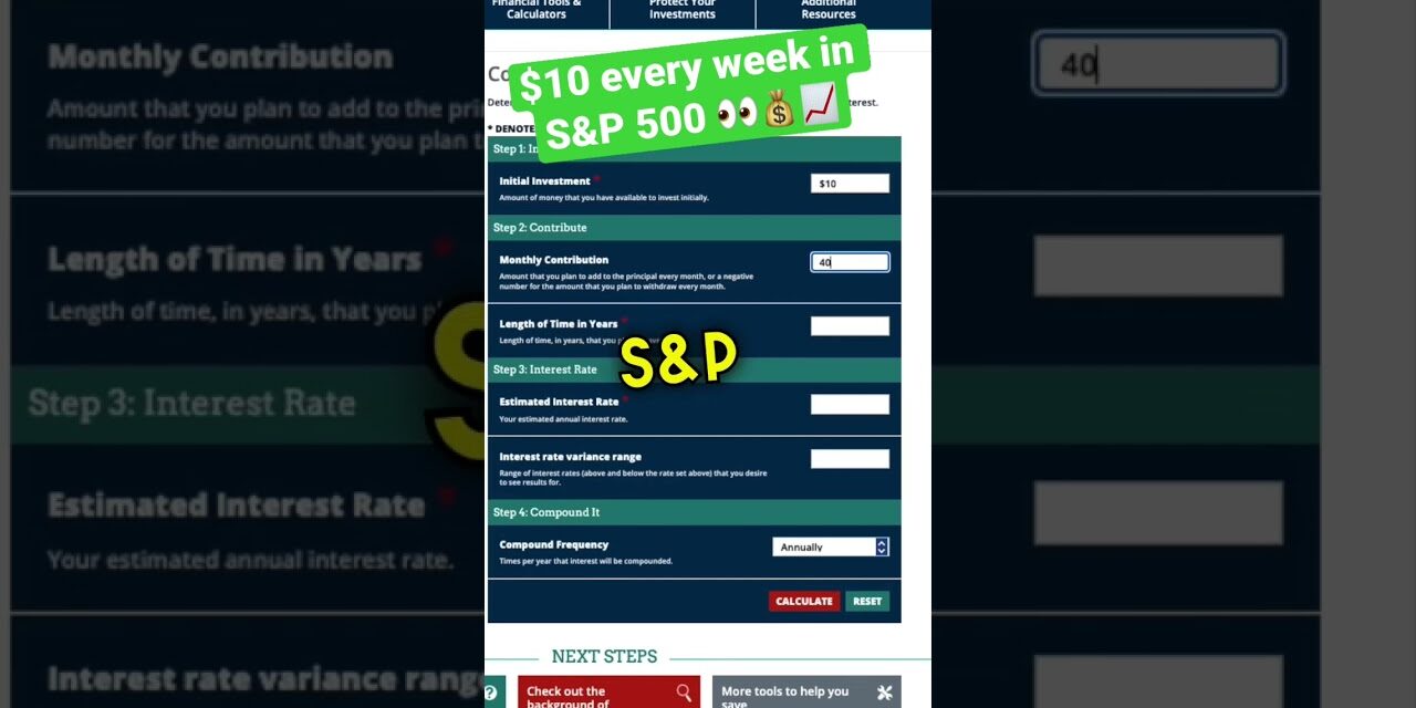$10 Every Week into S&P 500 ETF VOO (AMAZING)