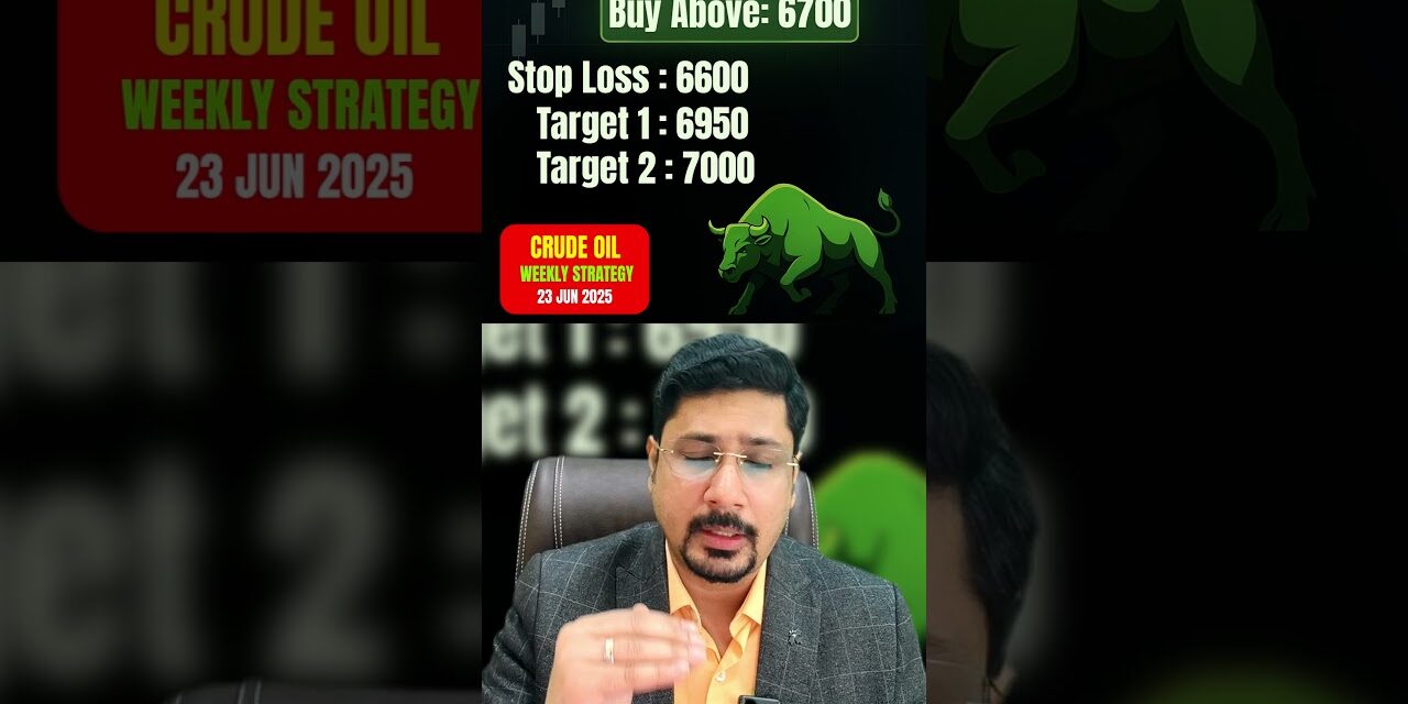 Crude Oil Weekly Analysis | Crude Oil News | Crude Oil Prediction For Monday | Crude Oil 23 June
