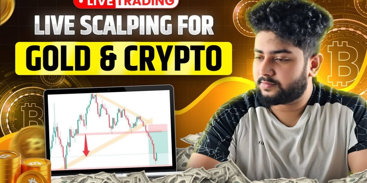 Live Crypto and Gold Scalping Trading | 14 August | #goldtrading #cryptotrading #bitcoin