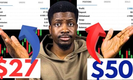 Trading a Small $50 Forex Account To Over $3000 Using Gold (XAUUSD) Only
