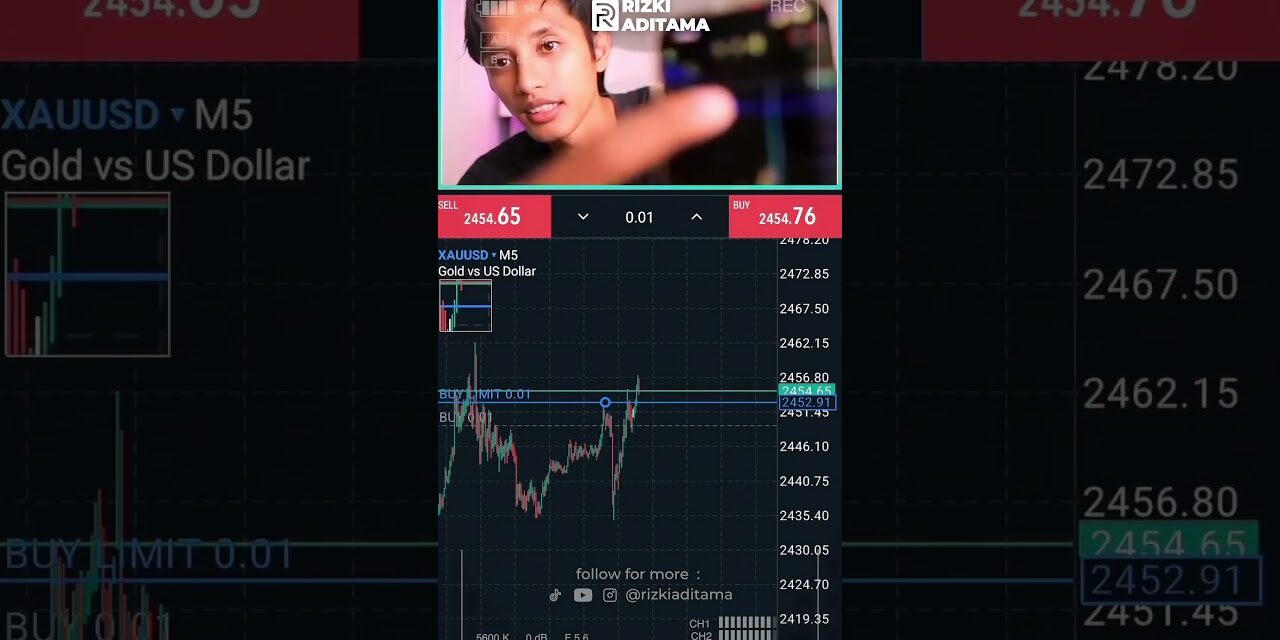 Cara settiing BUY & SELL stop di MT5 #trading #forex #shorts