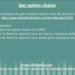 Find correct contract from option chains to automated algorithmic trading Python Interactive Brokers