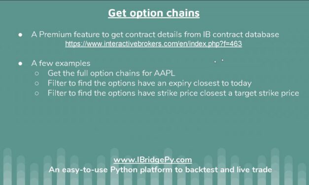 Find correct contract from option chains to automated algorithmic trading Python Interactive Brokers