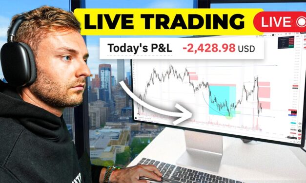 LIVE TRADING CRYPTO – Losing $2,428 In A Day Risking $1k (10x Strategy)