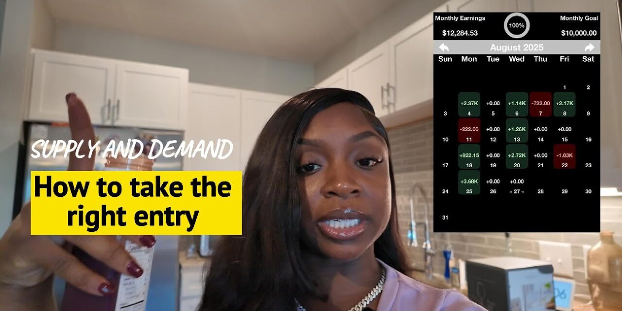 How to enter trades with supply & demand (4 easy steps)