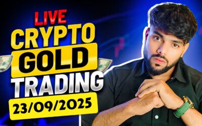 Live Trading on Bitcoin | Gold |Scalp with BSP Concept | #Live #btc #Gold #23 Sep-2025